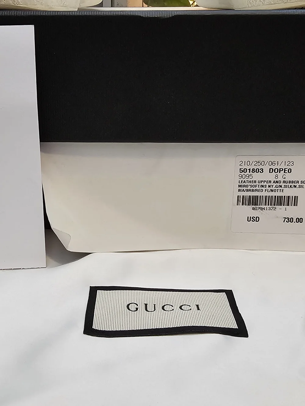 Gucci White High-Top Leather Sneaker with Web Stripe and Bee